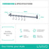 50cm Wall Mounted Rail - Grey
